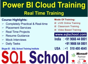 LIVE Online Training ON Power BI COURSE @ SQL School